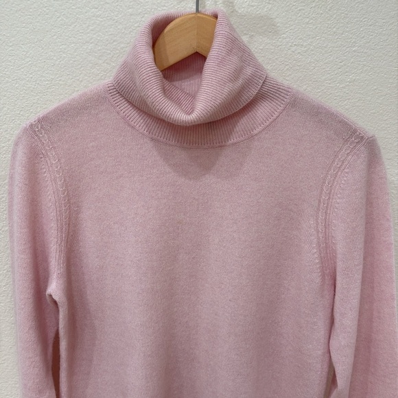 GORSUCH Pink 100% Cashmere Turtleneck Sweater—GORGEOUS!! Like New! Size XL - Picture 2 of 6